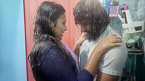 Malayali Desi Couple Saree Bath With Sex Day After Marriage