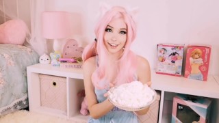 Belle Delphine takes enormous leaking CREAMPIE